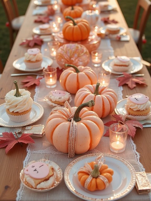 fall themed pumpkin shower