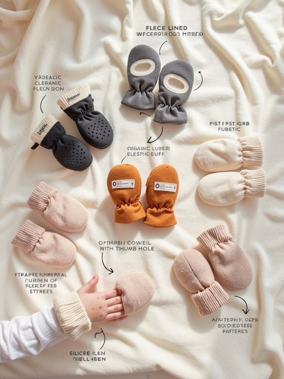safe comfortable adjustable mittens