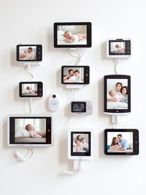top split screen baby monitors