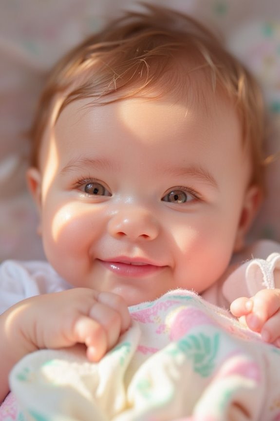 babies begin smiling developmentally