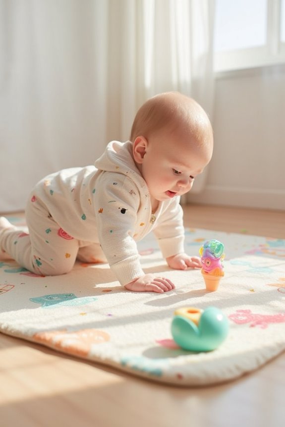 baby crawling developmental timeline