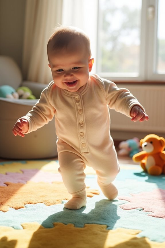 baby walking milestone timeline
