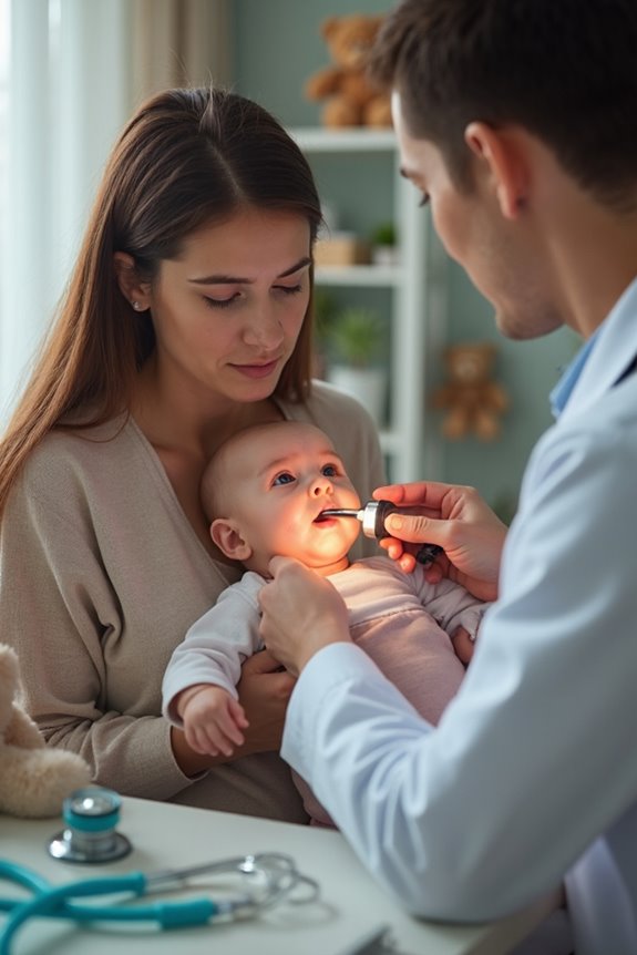 diagnosing strep throat infants