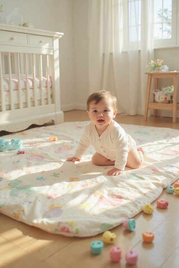 encouraging baby rolling skills