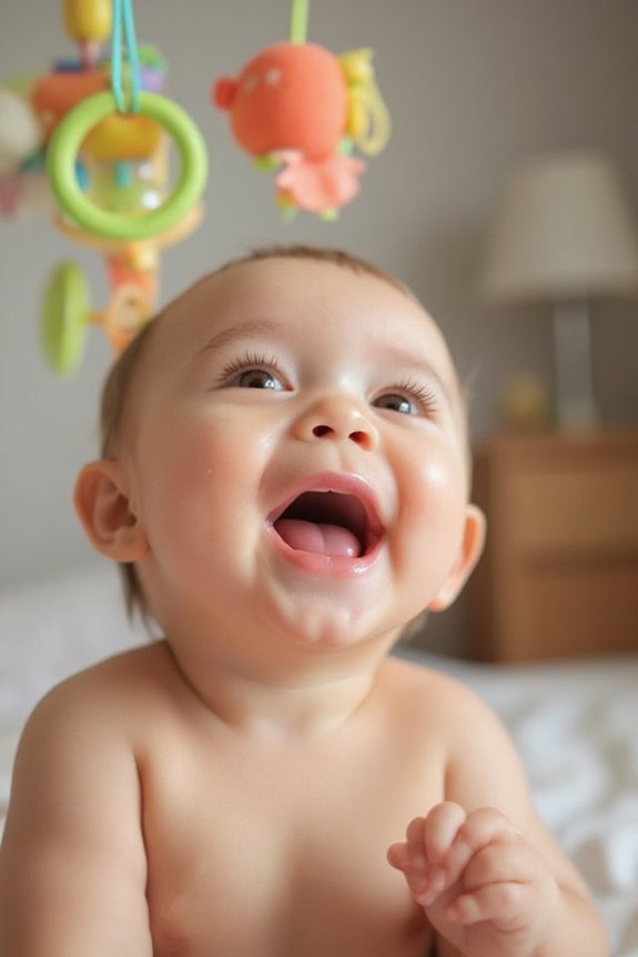 encouraging baby s joyful laughter