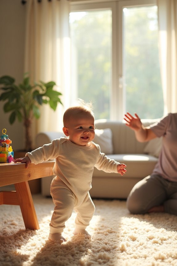 encouraging baby s standing development
