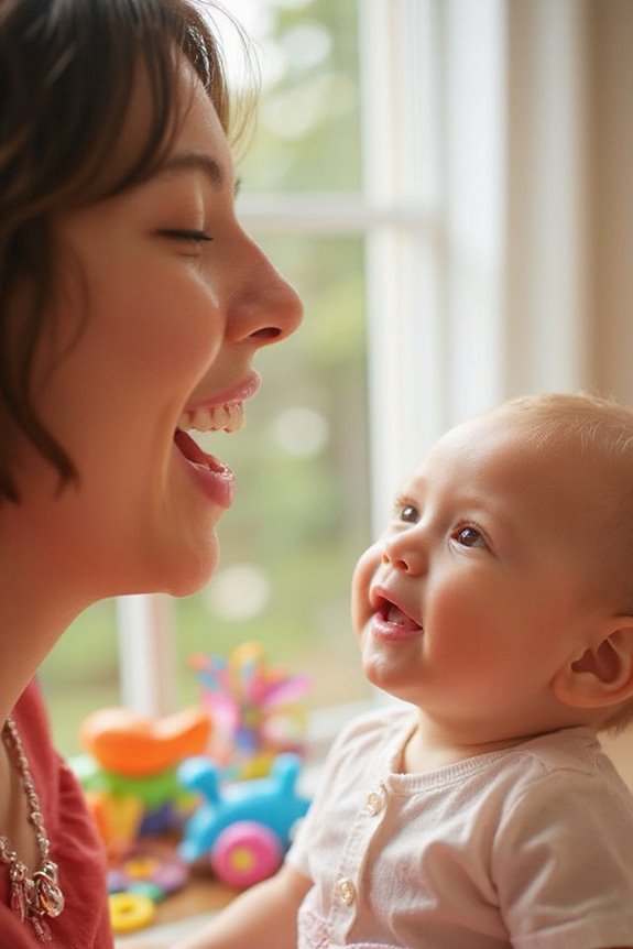 encouraging smiles through interaction