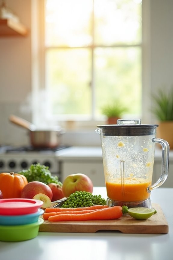 homemade baby food preparation