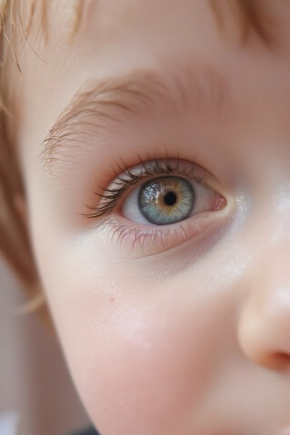 melanin production influences eye color