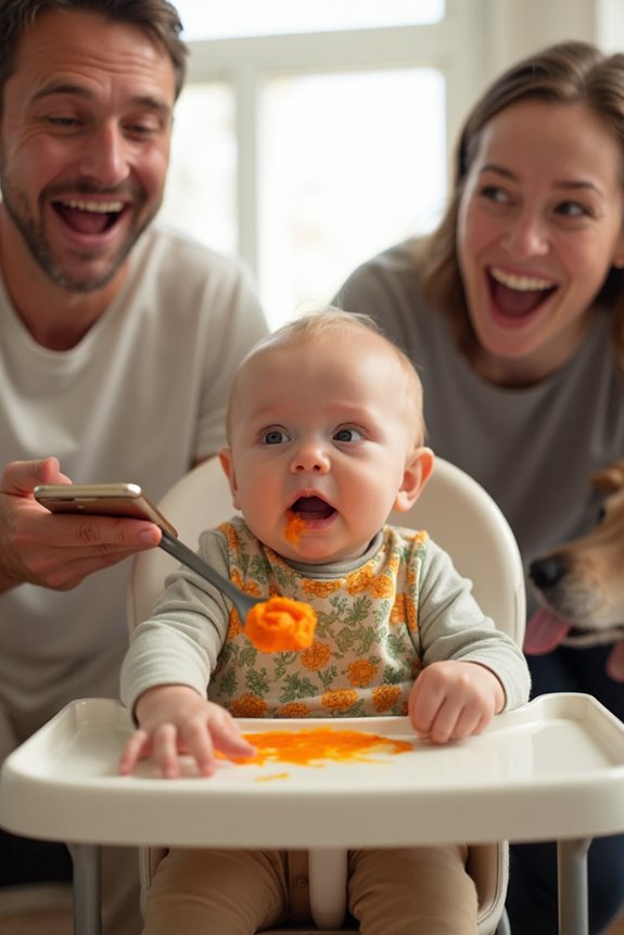 monitor baby food reactions