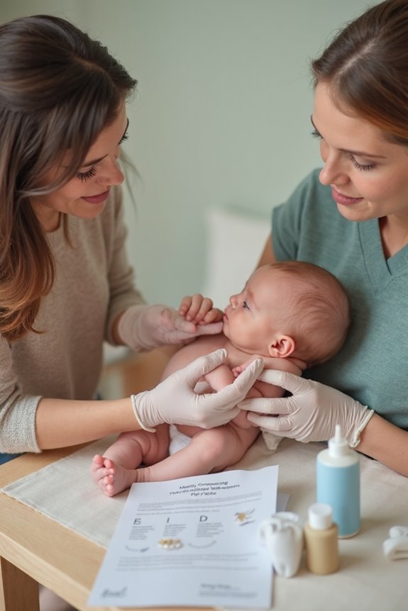 monitor for infection signs