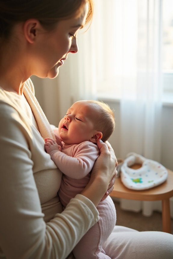 post burping baby comfort tips