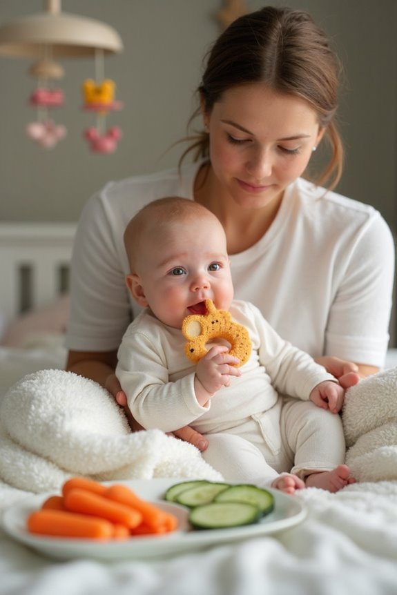 teething feeding adaptations strategies