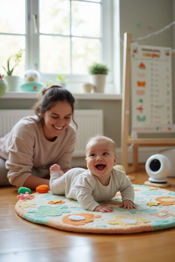 tracking baby rolling milestones