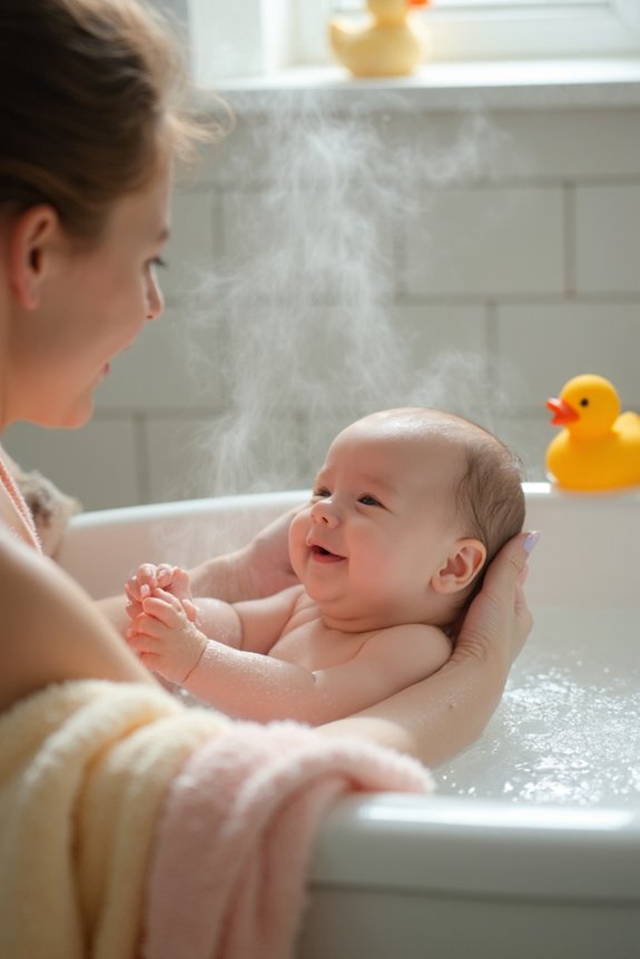 warm baths for congestion relief